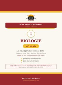 Château OYSS Biologie 10. sınıf kitap kapağı