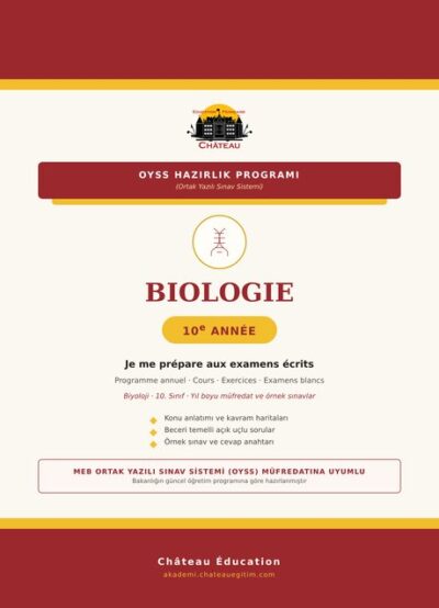 Château OYSS Biologie 10. sınıf kitap kapağı