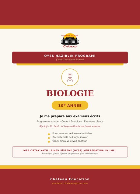 Château OYSS Biologie 10. sınıf kitap kapağı