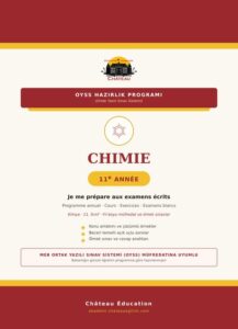 Château OYSS Chimie 11. sınıf kitap kapağı