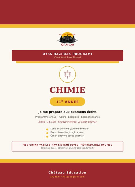 Château OYSS Chimie 11. sınıf kitap kapağı