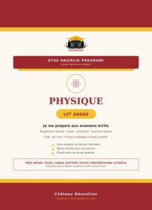 Château OYSS Physique 10. sınıf kitap kapağı